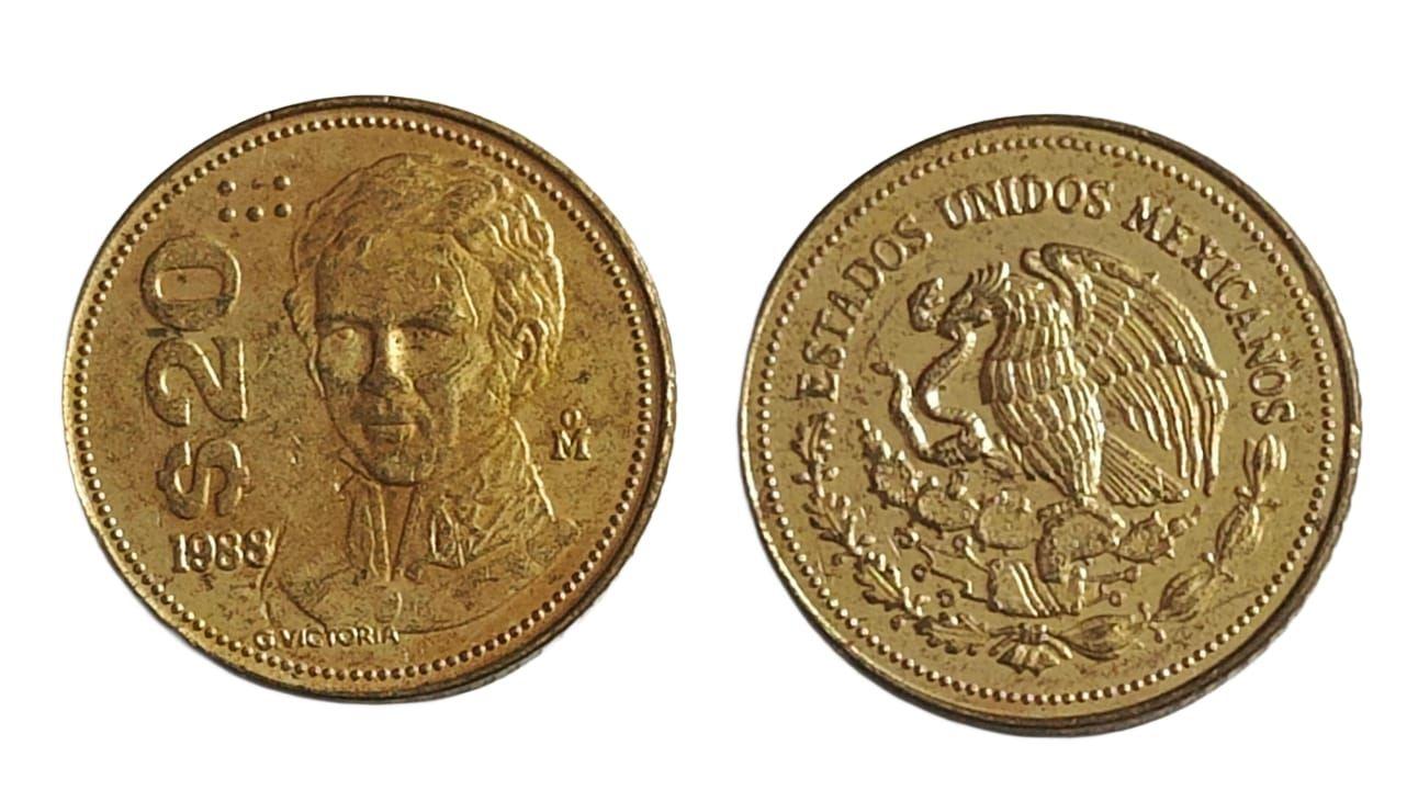 Mexico - 1988 20 Pesos coin Used