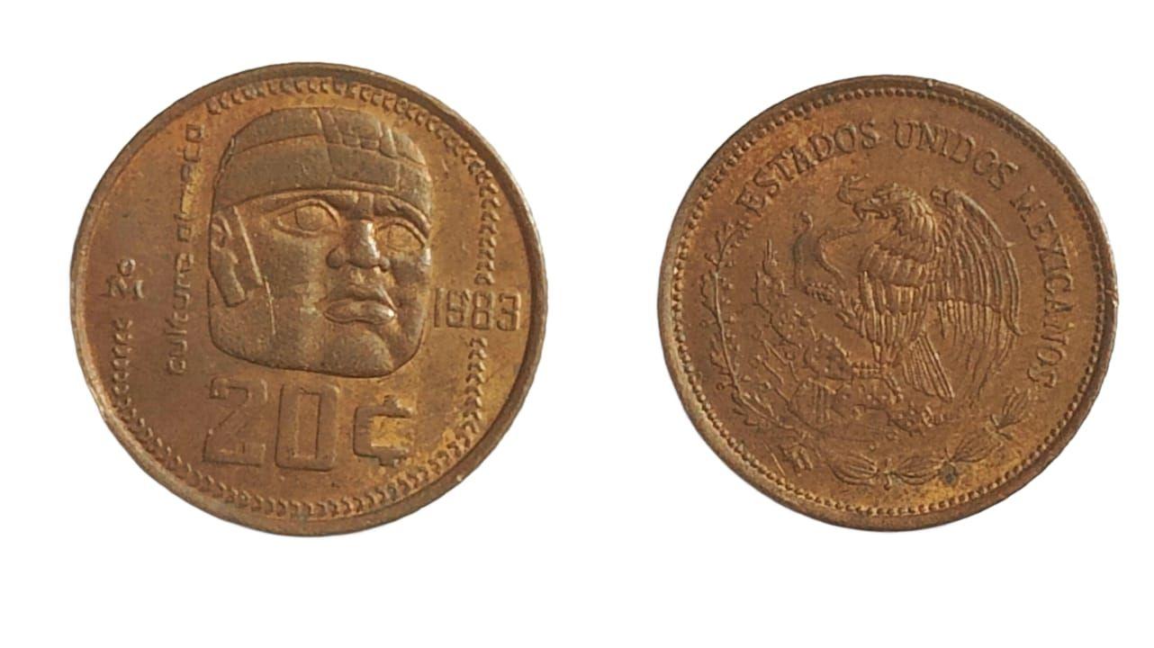Mexico - 1983 20 Centavos Used - Coin