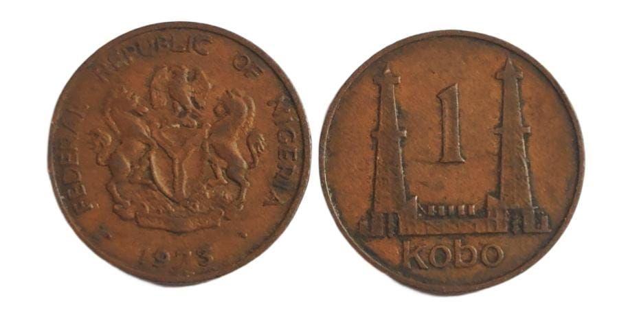 Nigeria 1973 1 Kobo Used - Coin