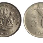 Nigeria - 1976 5 Kobo coin UNC