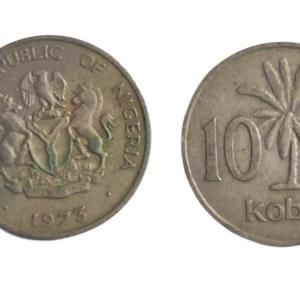 Nigeria 1973 10 Kobo Used - Coin