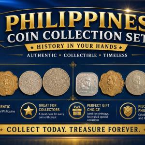 Philippines Ang Bagong Lipunan / New Society 8 Coin Vintage Collection 1970S-1980S Used (No Specific Year Guarantee)