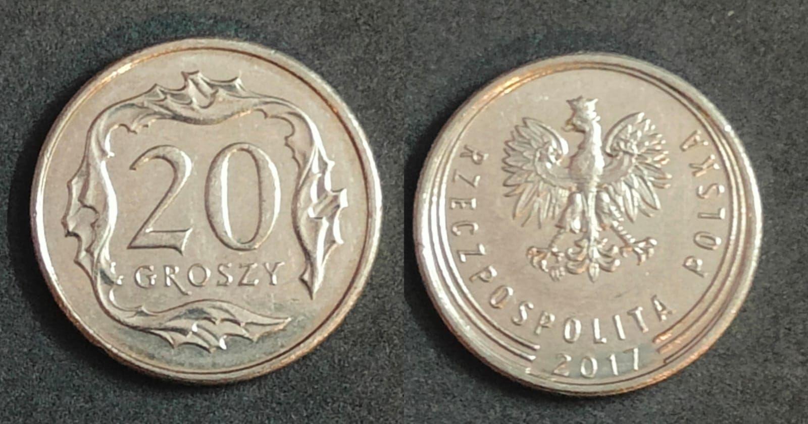 Poland 20 White-Tailed Eagle Groszy 2017 UNC Coin