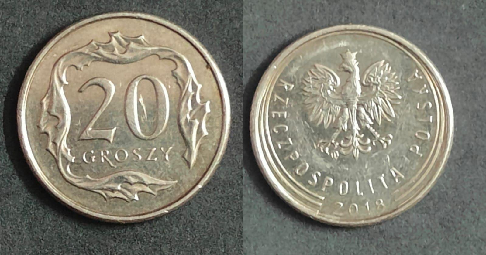 Poland 20 WHITE-TAILED EAGLE Groszy 2018 Used Coin