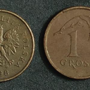 Poland 1998 1 WHITE-TAILED EAGLE Grosz Coin - Republic of Poland Used Coin