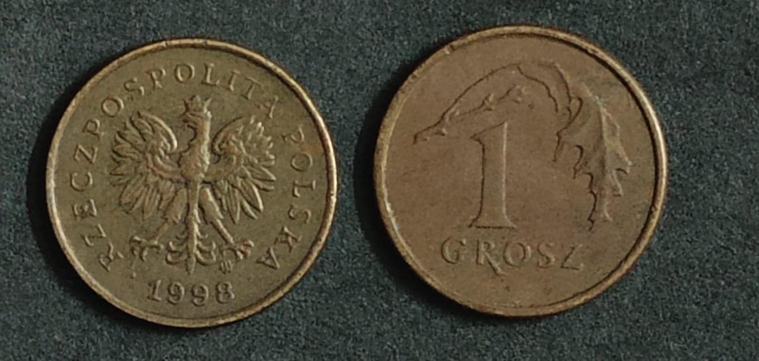 Poland 1998 1 WHITE-TAILED EAGLE Grosz Coin - Republic of Poland Used Coin