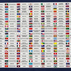 World Country and Territory Flag Stickers - 350 Pieces for Coin Albums