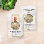 Jawaharlal Nehru  Centenary 1989 ATM card Rs.5 (Pvt)