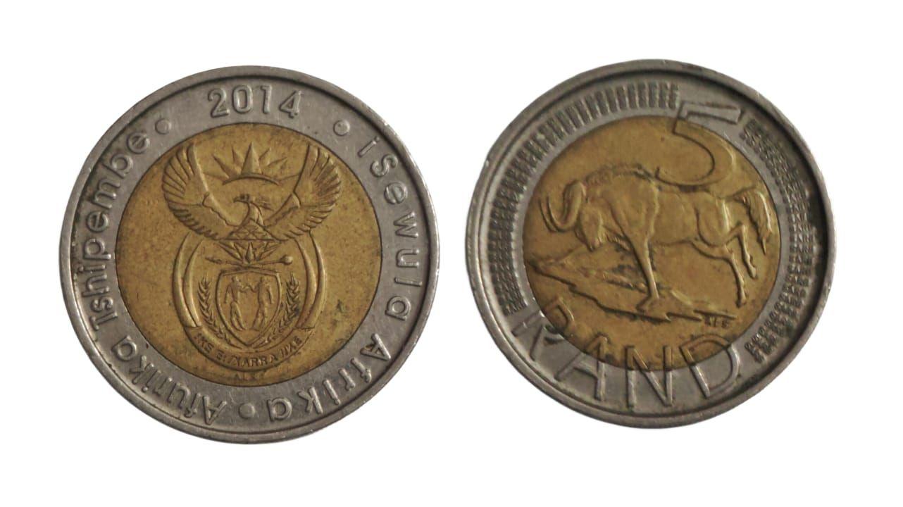 South Africa - 2014 5 Rand Used - Coin