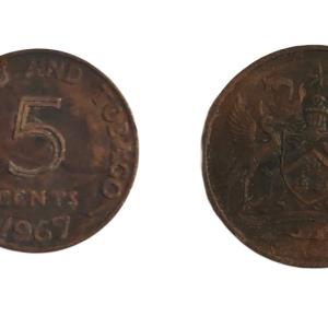 Trinidad and Tobago - 1967 5 cents Used - Coin