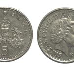 United Kingdom 5 pence 2004 Used - Coin