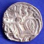 Hindushahia, kabul n gandhara silver drachma horseman n bill type coin SK3