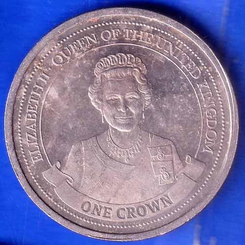 elizabeth ii queen of zibraltar 2014 one crown ANH2463