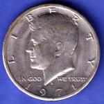 united state of america 1971 liberty half dollar coin SK169