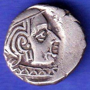 Ancient India Kshtrap Dynasty Kings Portrait Silver Coin SK170