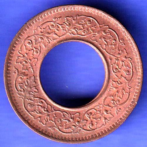 British India 1944 Lahor mint One Pice copper coin SK370