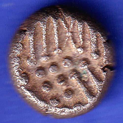 ANCIENT INDIA GADHAYA DYNASTY KING PORTRAIT COIN SK573