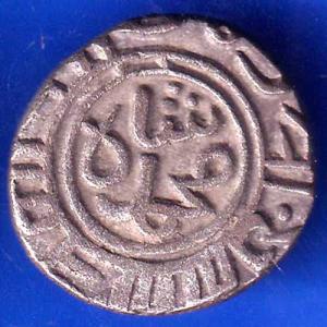 Delhi Sultan Muhammad Shah 6 Gani copper Coin ANH2019