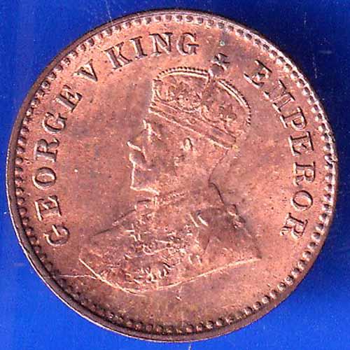 British India 1915 George V King Emperor1/12 ANNA Coin ANH2663
