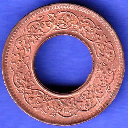 British India 1944 Lahor mint One Pice copper coin HSK1019