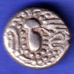 ANCIENT INDIA GADHAYA DYNASTY KING PORTRAIT COIN SK69