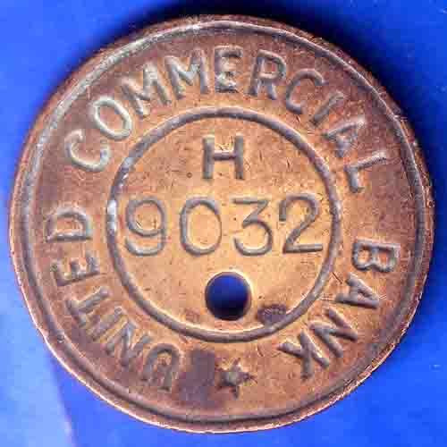 BANK TOKEN:- UNITED COMMERCIAL BANK H 9032 BANK TOKEN ANH3114