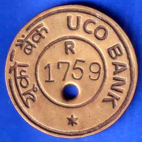 BANK TOKEN:- UCO BANK R 1759 TOKEN ANH3115