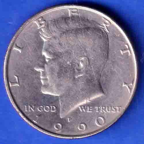 united state of america 1990 liberty half dollar coin SK866