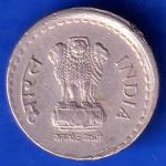 Republic India 2000 Hyderabad mint Five Rupee Coin ANH2113