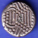 ANCIENT INDIA GADHAYA DYNASTY KING PORTRAIT COIN SK69