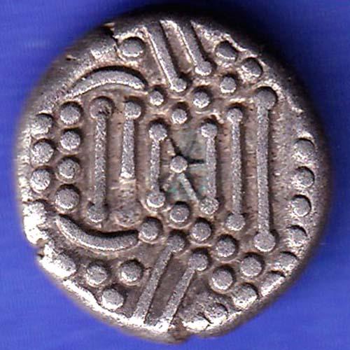 ANCIENT INDIA GADHAYA DYNASTY KING PORTRAIT COIN SK69