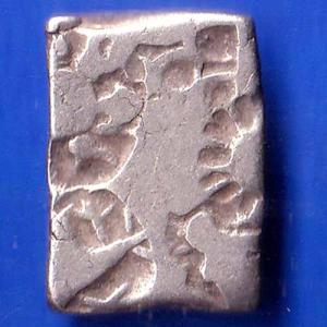 ANCIENT INDIA MAURYAN PERIOD ANIMAL STANDING MAGADH DYNASTY SILVER PUNCHMARK ANH2170