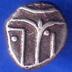 TRAVANCORE STATE RAJARAM VERMA IV SILVER CHUKRAM COIN ANH2514