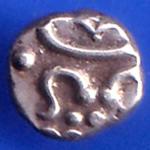 TRAVANCORE STATE RAJARAM VERMA IV SILVER CHUKRAM COIN ANH2364