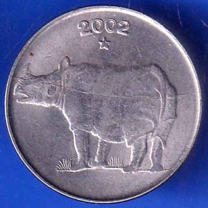 Republic India 2002 Hyderabad Mint 25 Paise Coin ANH2664