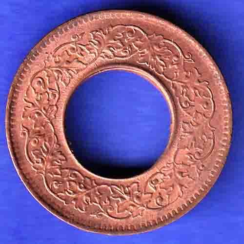 British India 1944 Lahor mint One Pice copper coin HSK570