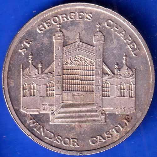 ST. GEORGES  CHAPEL WINDSOR CASTLE 9th APRIL ROYAL WEDDING 2005 CHARLES AND CAMILLAA  RARE COIN ANH2022