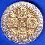 ELIZABETH II DEI-GRA REGINA. GIBRALTAR ONE CROWN NOVEM DECENNIIS GLORIOSE PERACTIS 1926-2016 ANH2515
