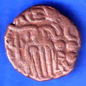 Ancient India Raja Raj Chola Chola Octopus Man Coin ANH3142