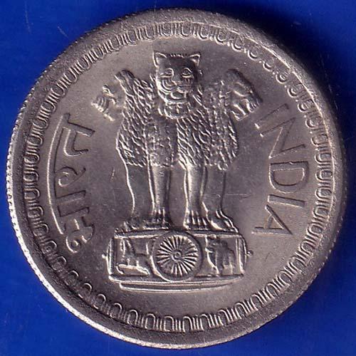 Republic India 1970 Bombay Mint 50 Paisa Coin ANH68