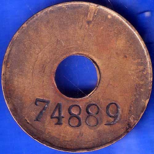 TOKEN 74889 CALCUTTA P&A OFFICE TOKEN ANH1869
