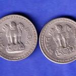 2 Coins Set:-Republic India 1967- 1968 bombay MINT 50 Paisa Coin HSK966