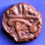Navanagar State Shree Jaam One Dokdo Copper Coin  SK376