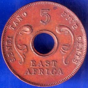 east africa 1964 five cents coin ANH920