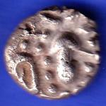 ANCIENT INDIA GADHAYA DYNASTY KING PORTRAIT COIN HSK284