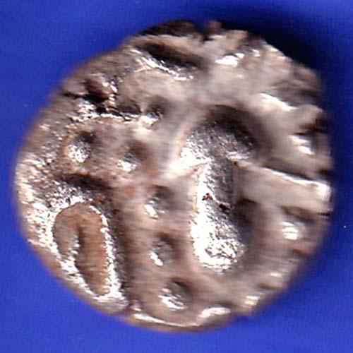ANCIENT INDIA GADHAYA DYNASTY KING PORTRAIT COIN HSK284
