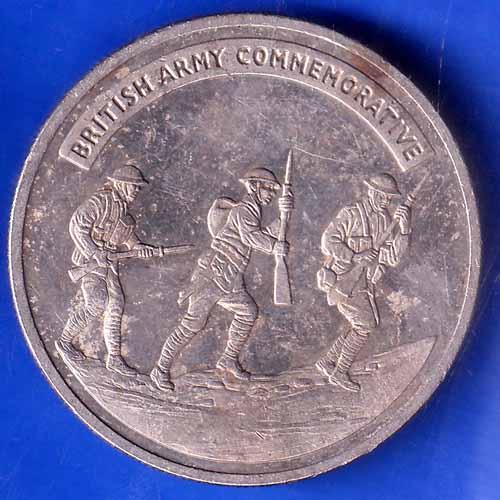 FIRST WORLD WAR CENTENARY 1914-1918 BRITISH ARMY COMMEMORATIVE RARE SILVER COIN ANH2023