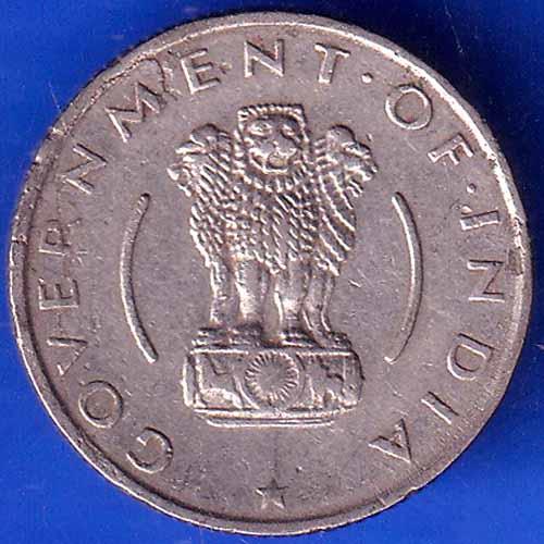 Government Of India 1955 Quarter Rupee Hyderabad Mint Coin ANH2067