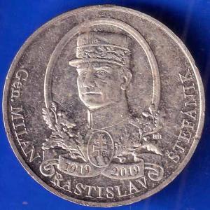 GEN. MILAN RASTISLAV STEFANIK 1919/2019 PRAVDU ZIT, VERRIT, BRANKTI WORLD COIN ANH2220
