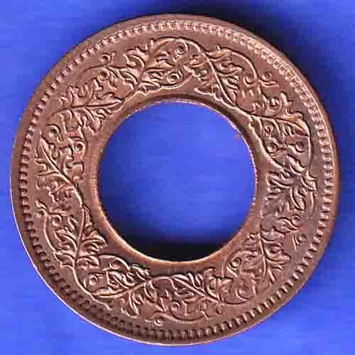 British india king bombay mint george vi 1947 one pice beautiful copper Coin HSK172